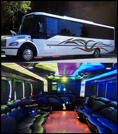 Party Bus Limo Rental Services in The Woodlands, Spring, Tomball, Conroe, Kingwood, Cypress, Katy